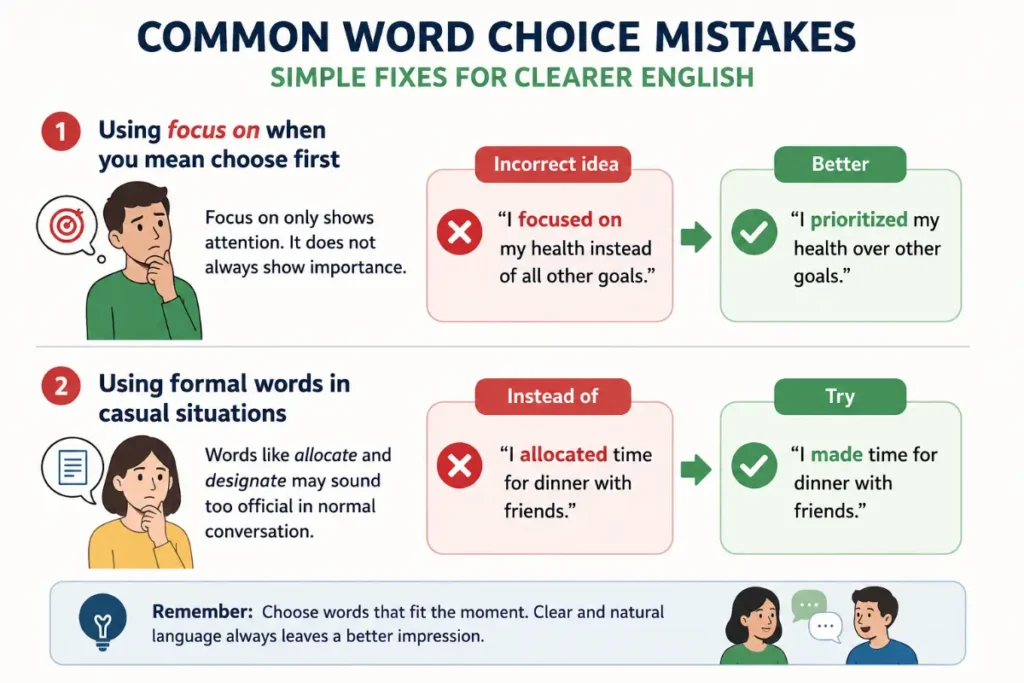 Common mistakes when choosing synonyms for prioritize
