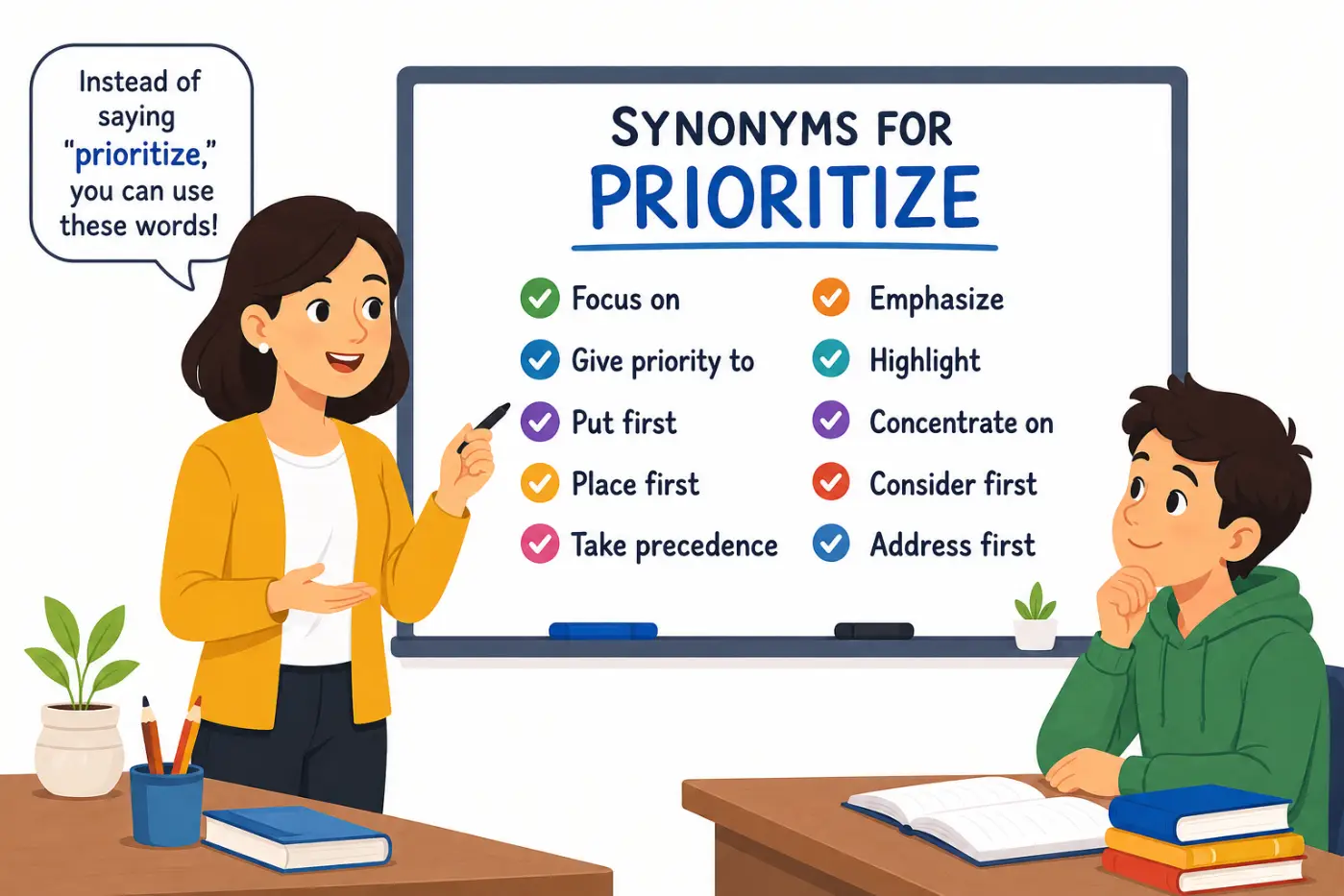 Synonyms for Prioritize Best Words to Use Instead 2026