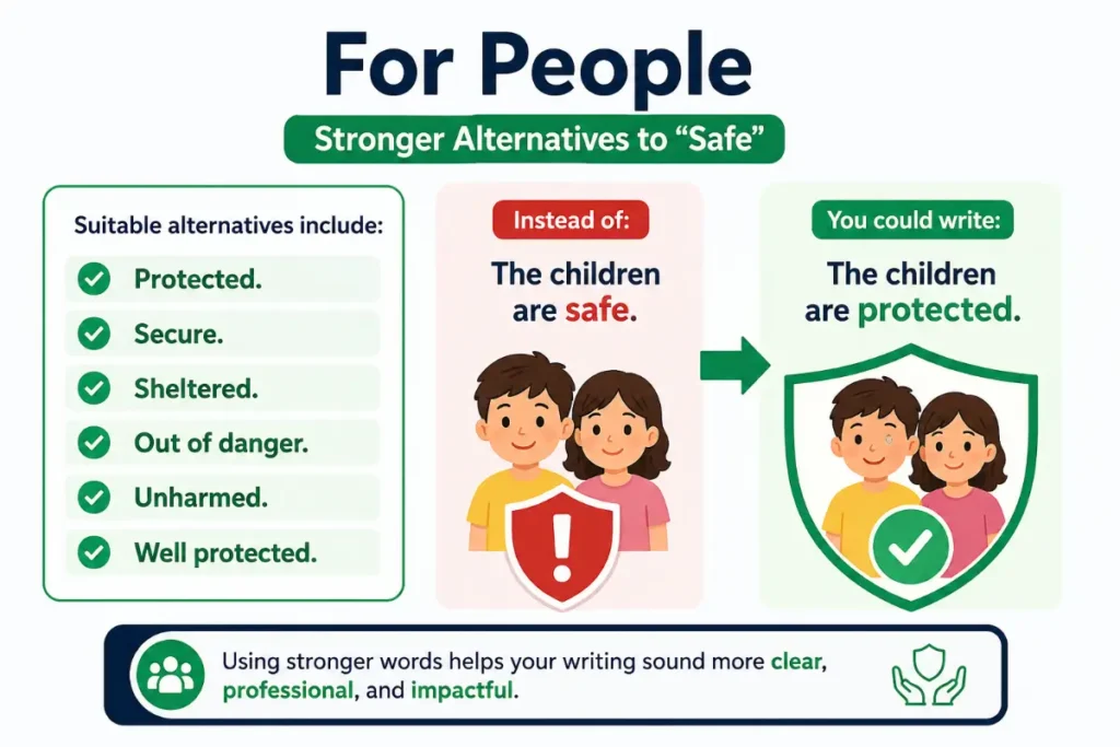Synonyms for Safe Based on Different Contexts