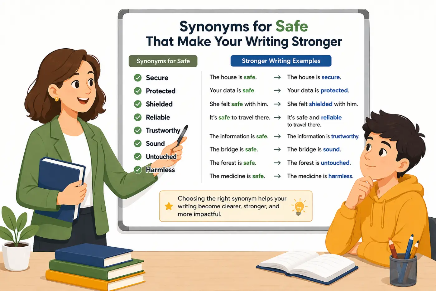 Synonyms for Safe That Make Your Writing Stronge