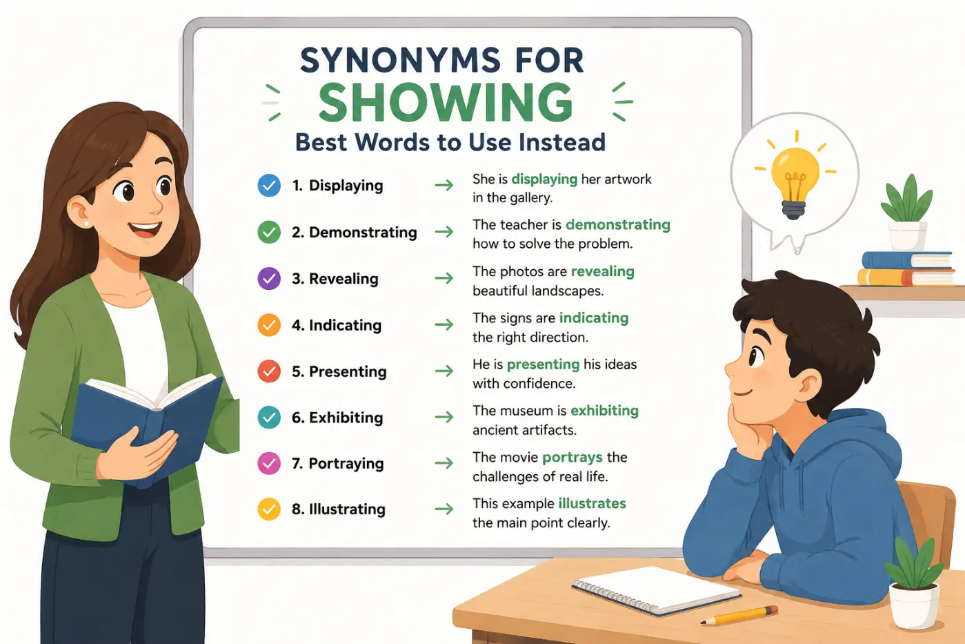 Synonyms for Showing Best Words to Use Instead