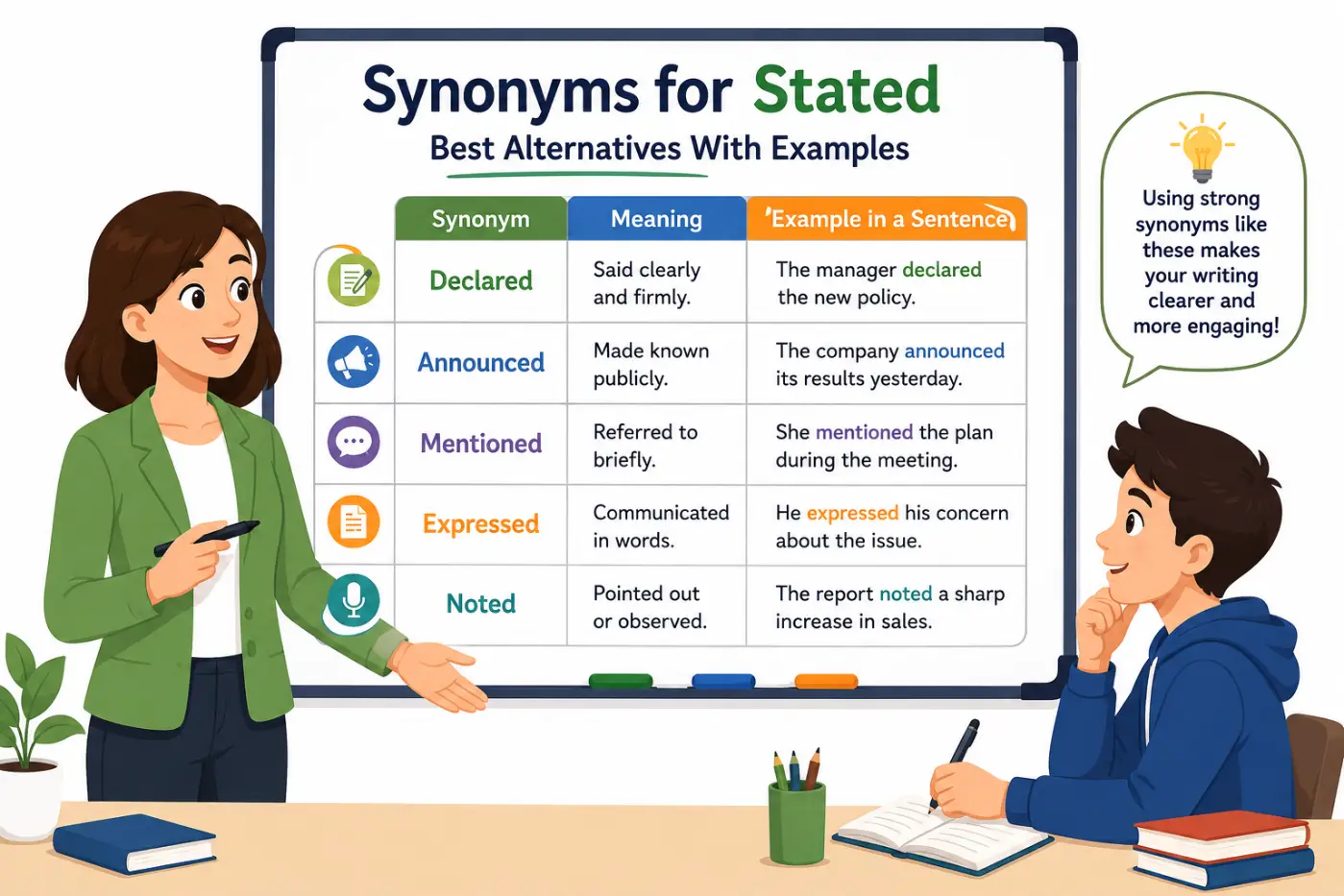 Synonyms for Stated Best Alternatives With Examples