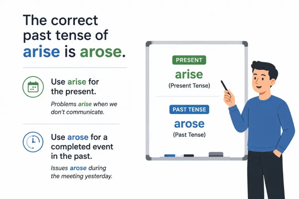 arised or arose Correct Form and Usage Guide