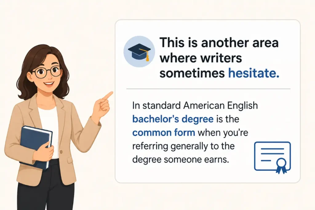 Bachelor's Degree Versus Bachelor Degree