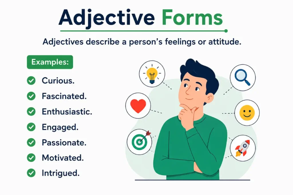 Synonyms For Interested By Part Of Speech
