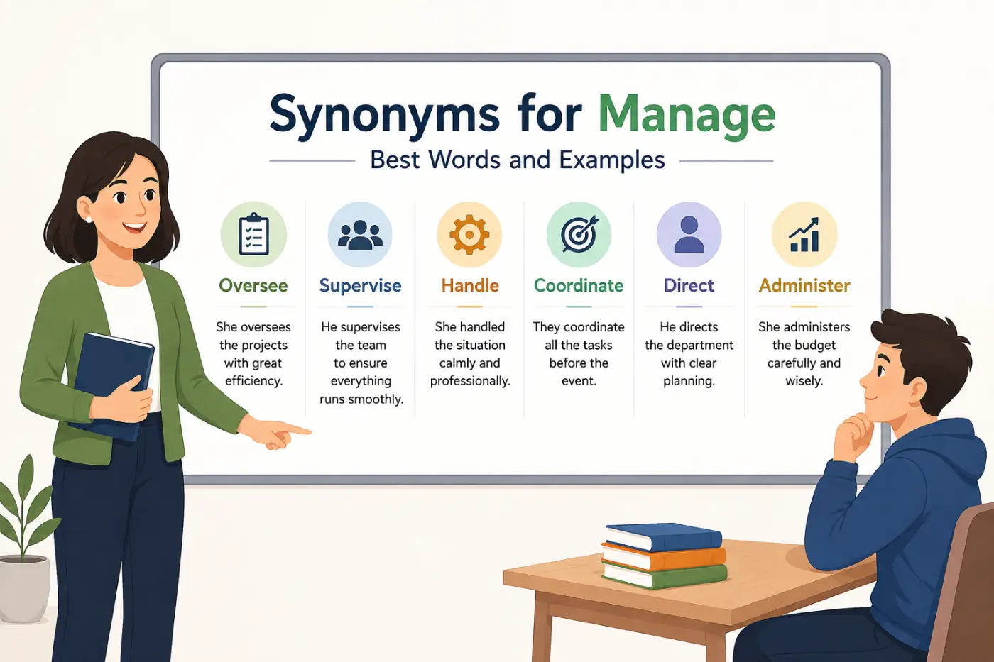 Synonyms for Manage Best Words and Examples 2026