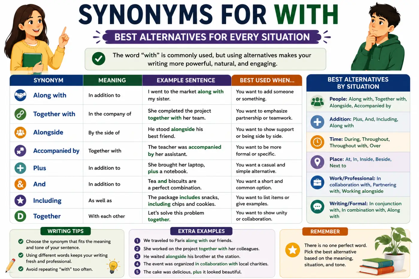 Synonyms For With Best Alternatives For Every Situation