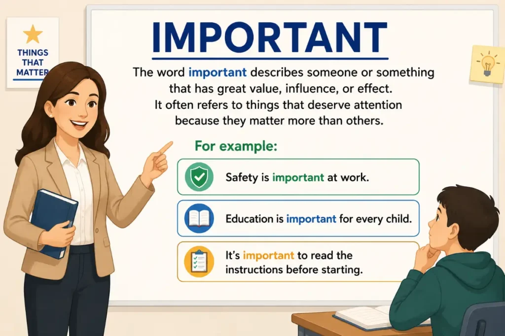 What Does Important Mean?