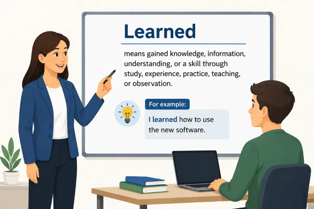 What Does Learned Mean in Plain English