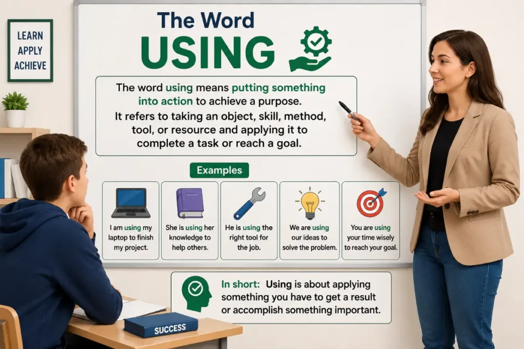 What Does Using Mean