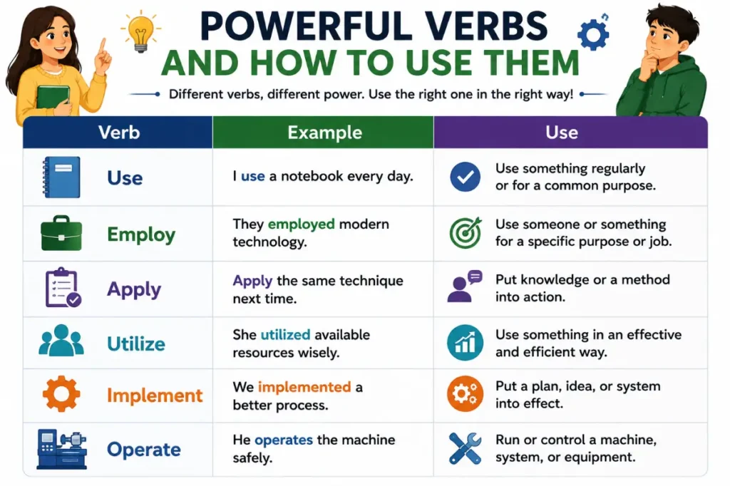 Which Parts of Speech Are Related to Using