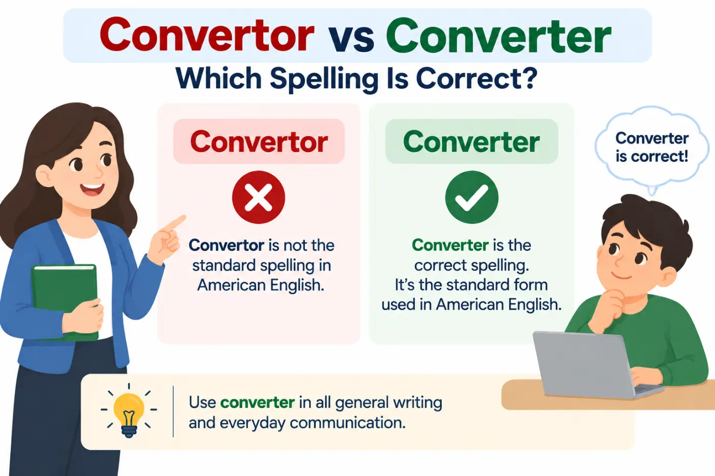 convertor vs converter Which Spelling Is Correct