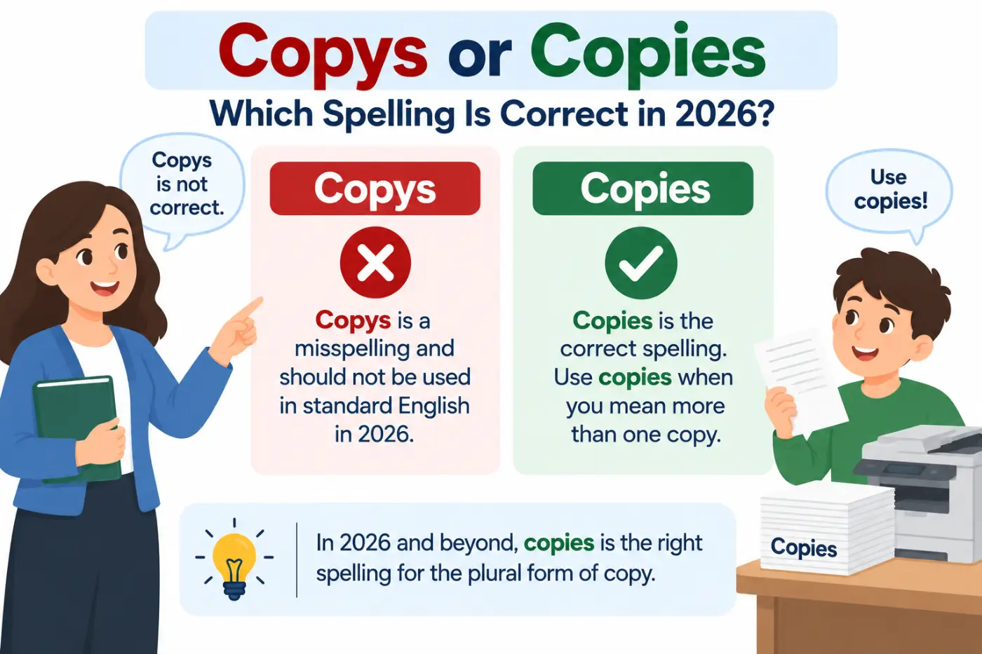 copies or copys: Which Spelling Is Correct