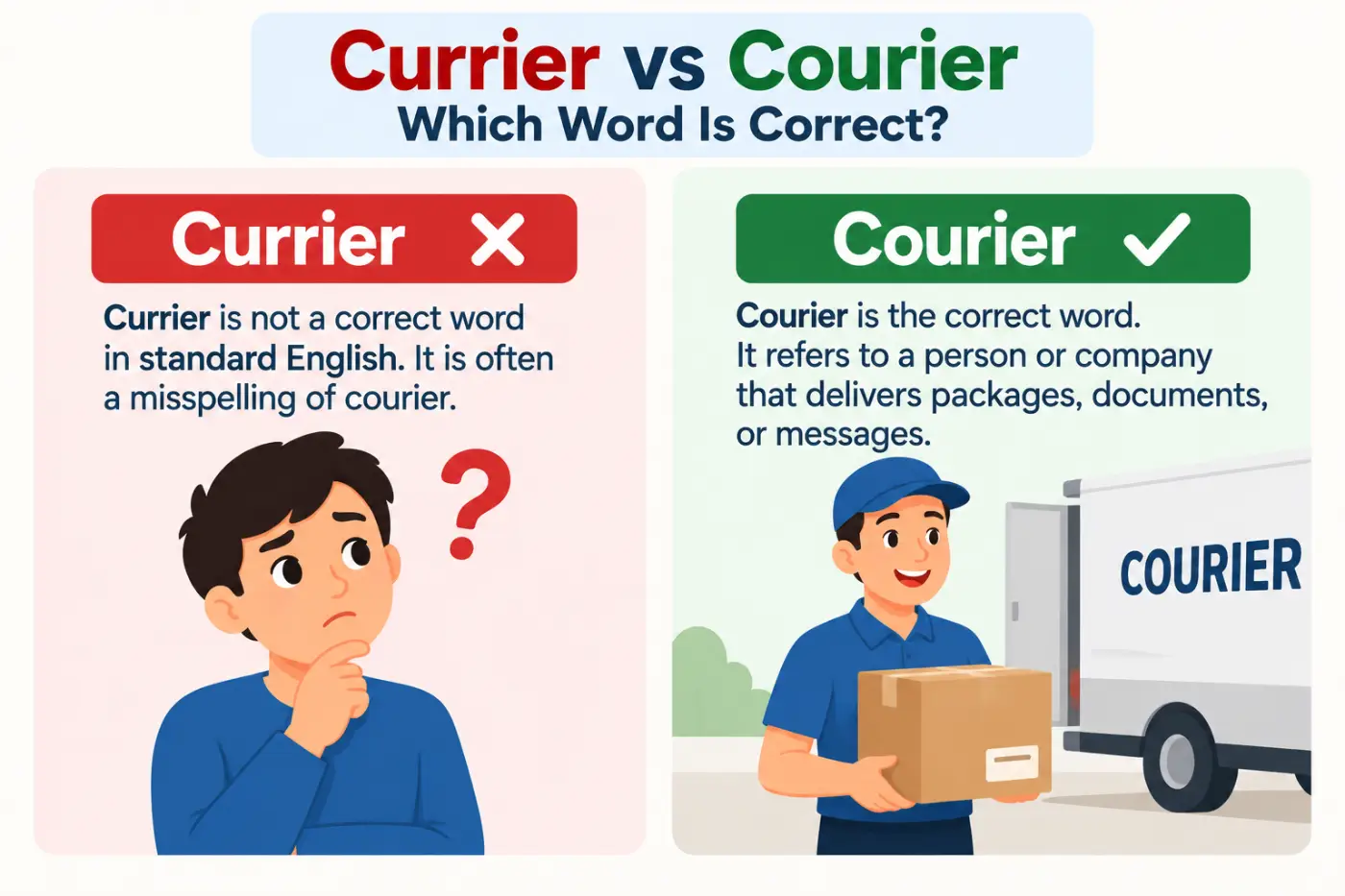 currier vs courier Which Word Is Correct