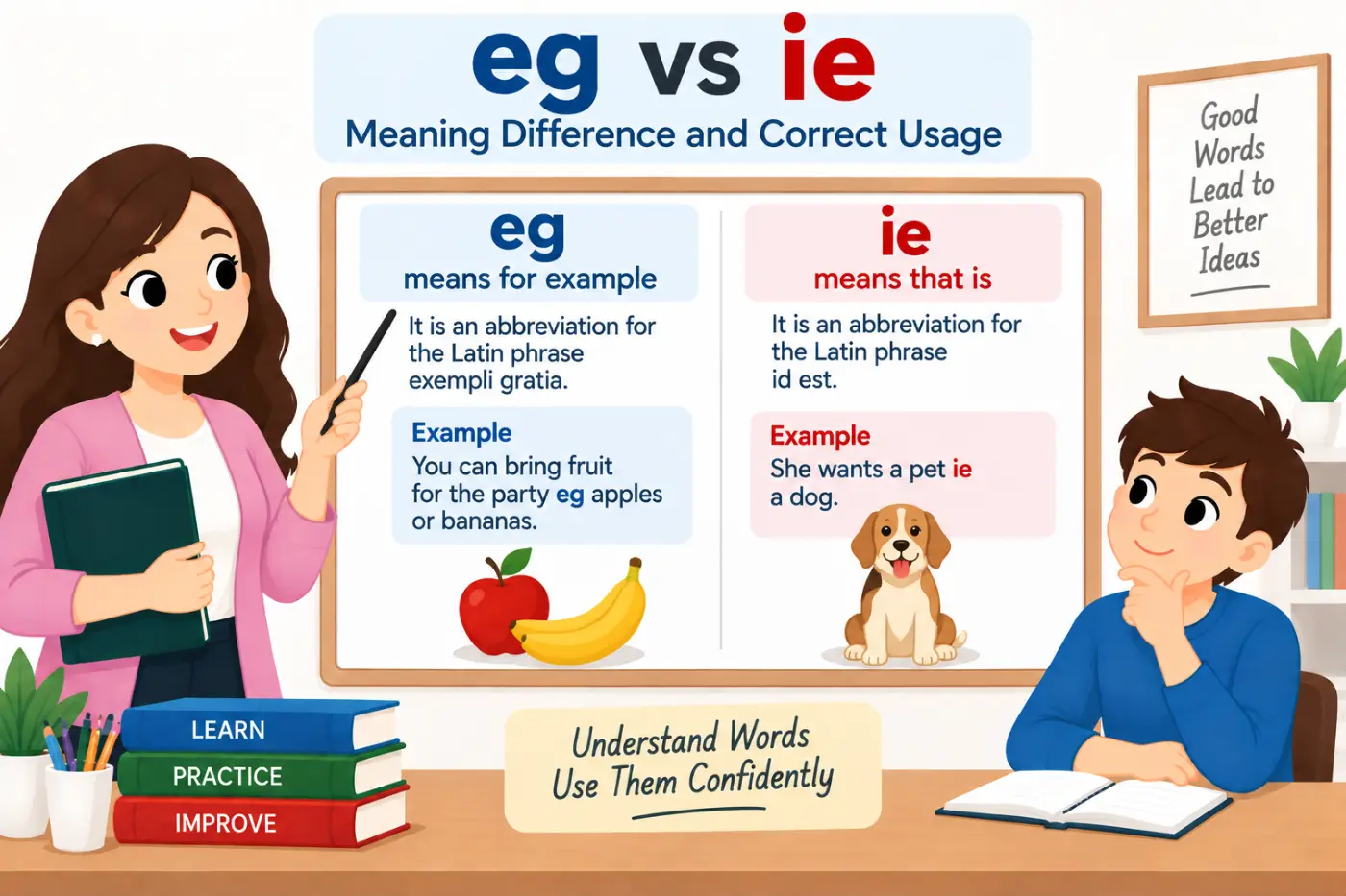 eg vs ie Meaning Difference and Correct Usage