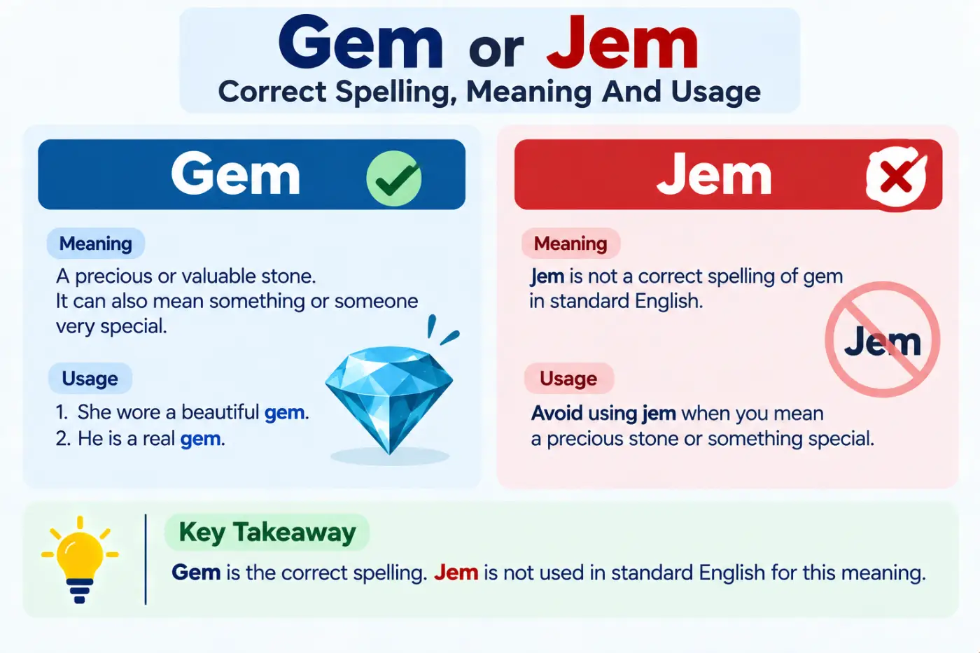 gem or jem Correct Spelling Meaning And Usage