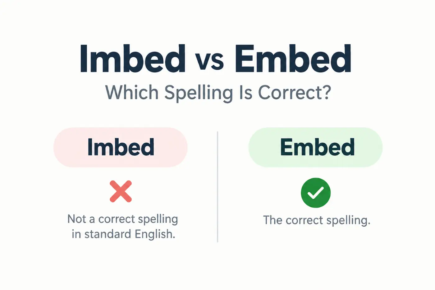 Imbed vs Embed Which Spelling Is Correct