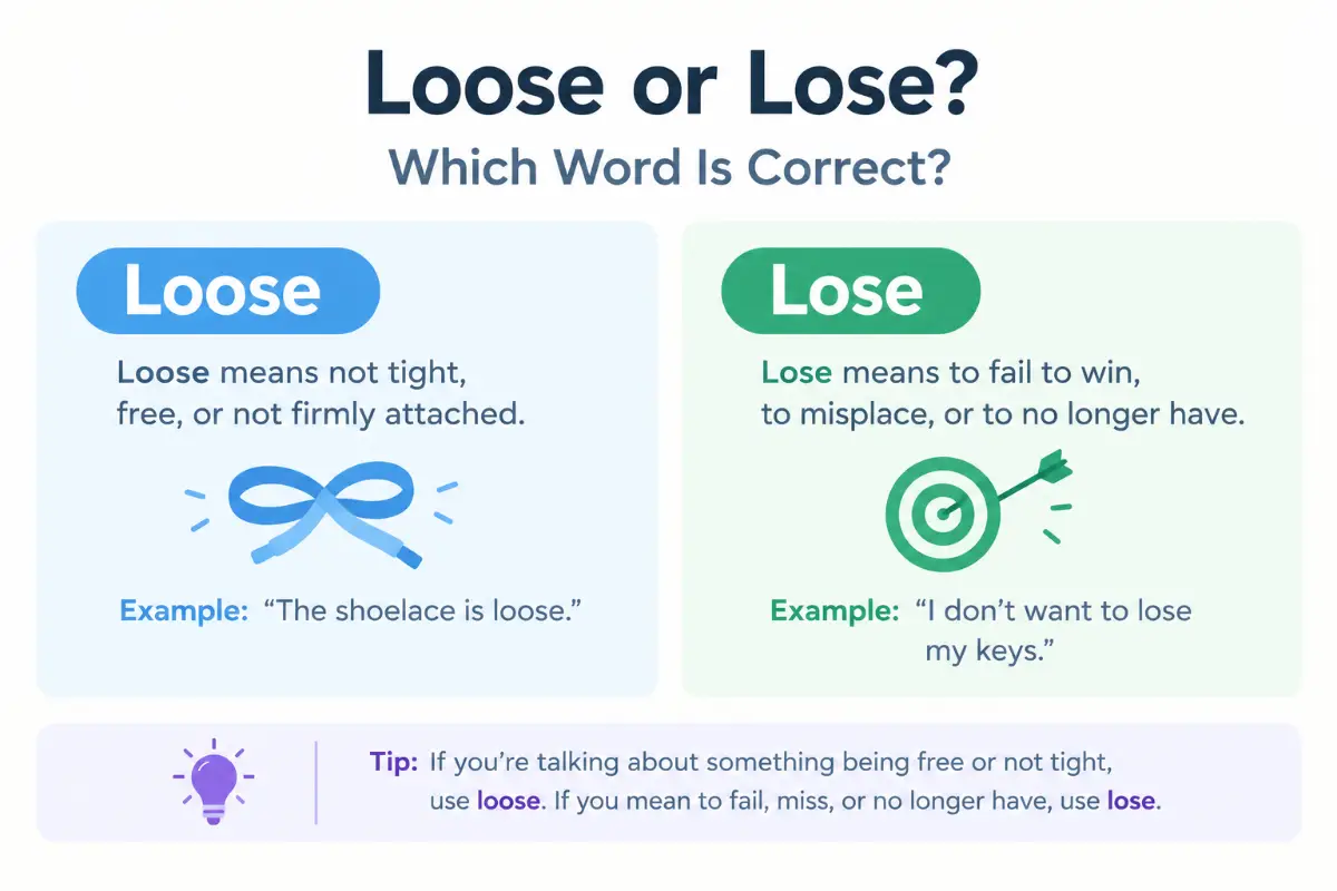 Loose or Lose Which Word Is Correct