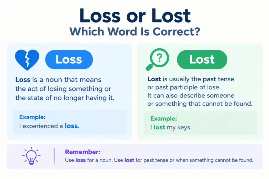 Loss or Lost_ Word Choice Guide